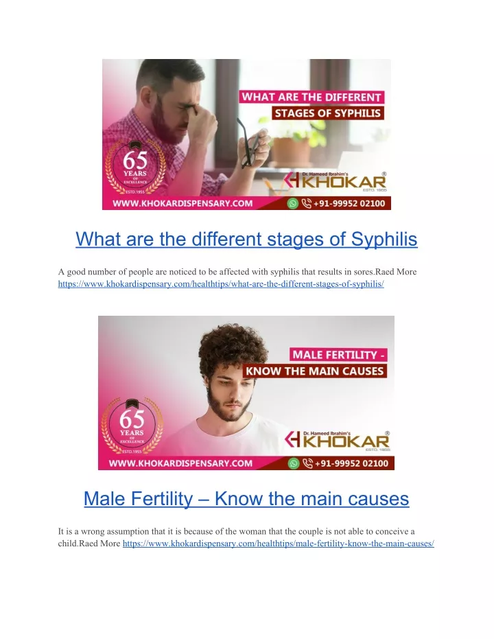 what are the different stages of syphilis