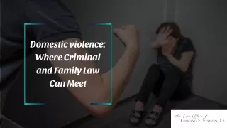 domestic violence where criminal and family