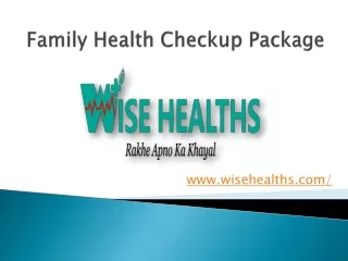 Family Health Checkup Package