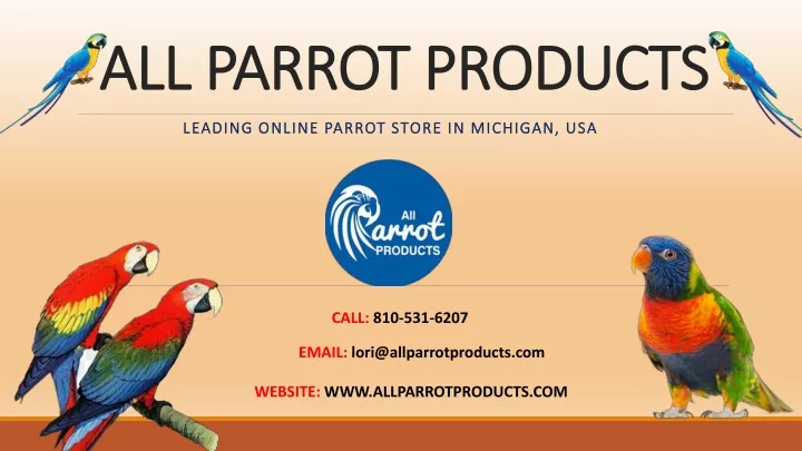 all parrot products