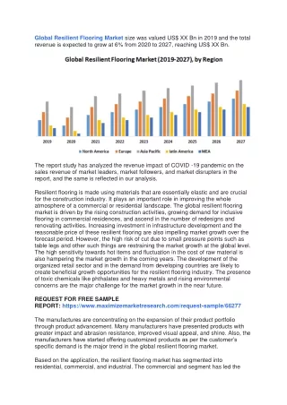 global resilient flooring market size was valued