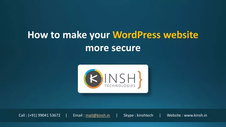 how to make your wordpress website more secure