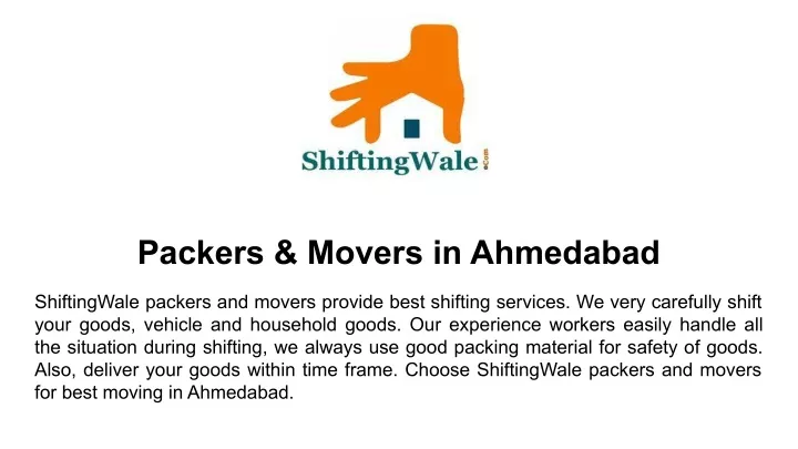 packers movers in ahmedabad