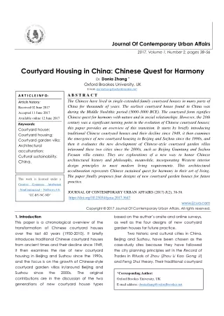 journal of contemporary urban affairs