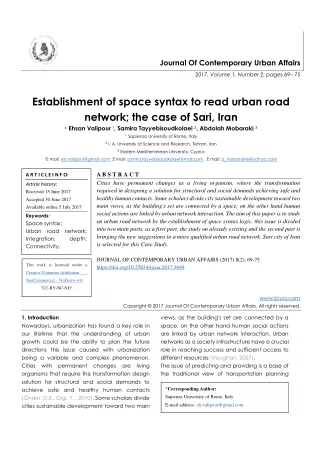 journal of contemporary urban affairs