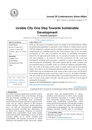 journal of contemporary urban affairs