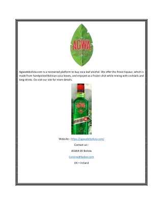 Coca Leaf | Agwadebolivia.com