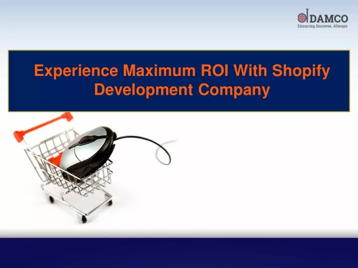 experience maximum roi with shopify development