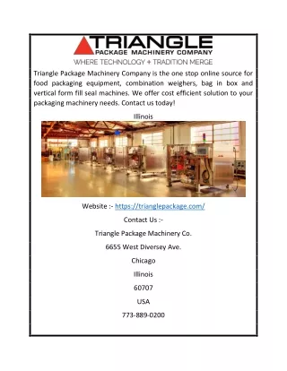 triangle package machinery company