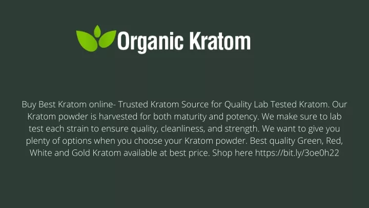 buy best kratom online trusted kratom source