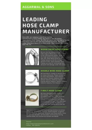 All Clamps Company- Best Hose Clamp Manufacturer in India