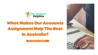 The Best Accounts Assignment Help in Australia