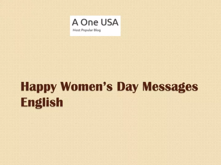happy women s day messages english