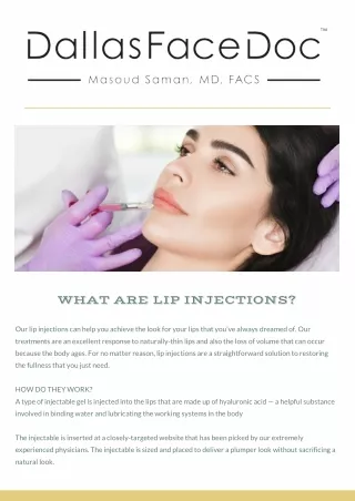 what are lip injections
