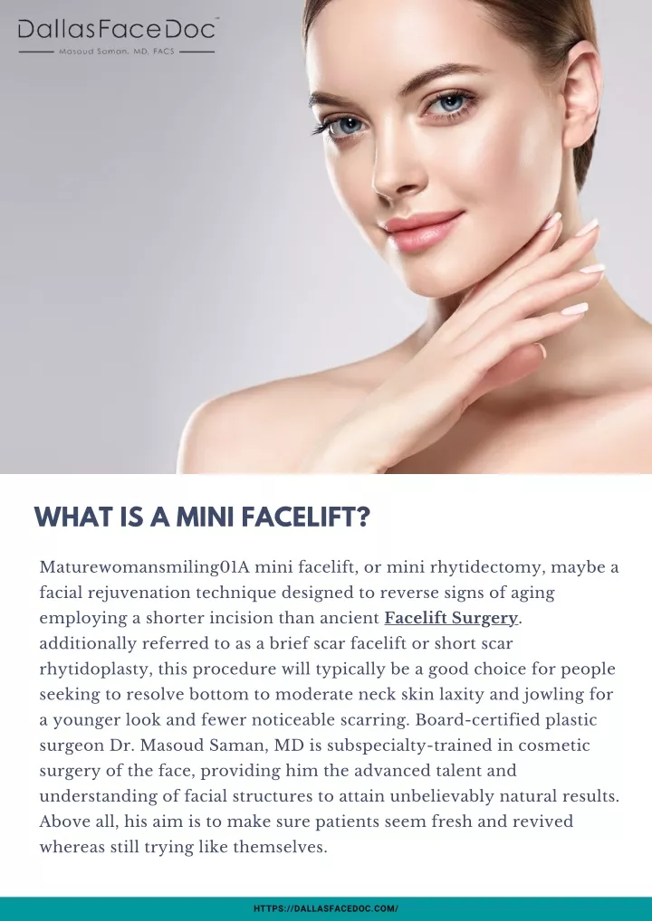 what is a mini facelift