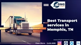 Best Transport services in Memphis, Dallas New Jersey