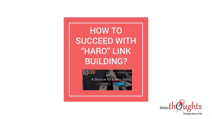 how to succeed with haro link building