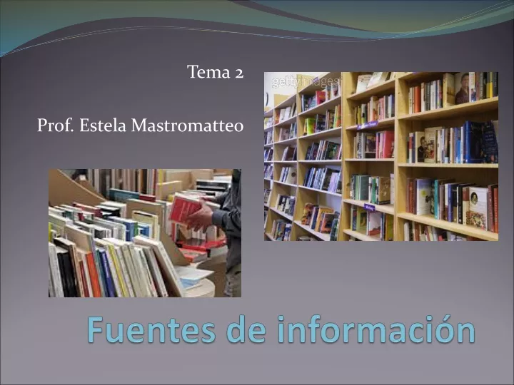 fuentes de informaci n