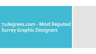 71degrees.com - Most Reputed Surrey Graphic Designers