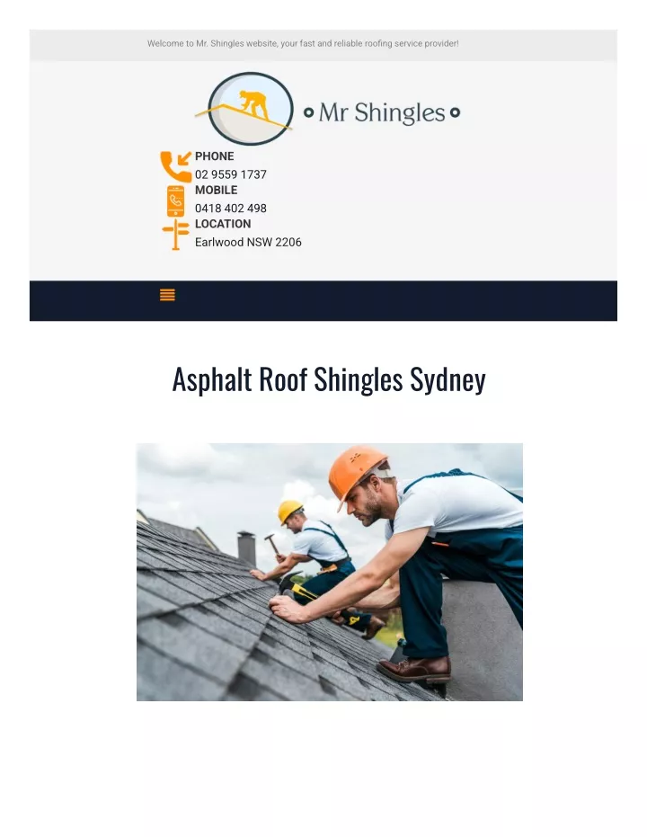 welcome to mr shingles website your fast