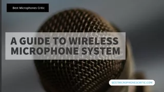 A Guide To Wireless Microphone System