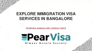 Explore immigration visa services in Bangalore