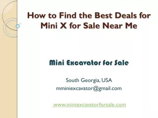 How to Find the Best Deals for Mini X for Sale Near Me