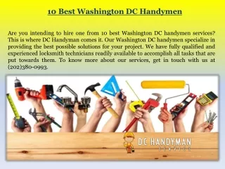 10 Best Washington DC Handymen