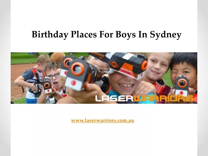 birthday places for boys in sydney