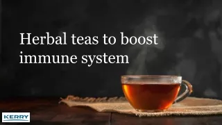 Herbal teas to boost immune system