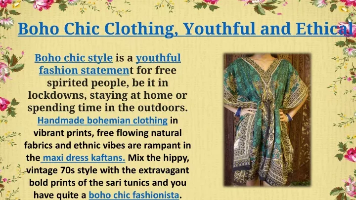boho chic clothing youthful and ethical