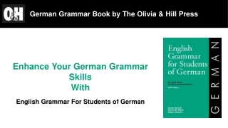 German Grammar Book by The Olivia & Hill Press