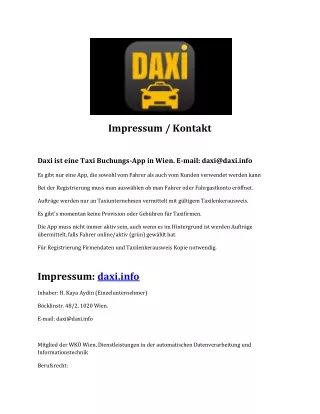impressum kontakt