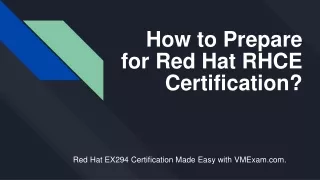 how to prepare for red hat rhce certification
