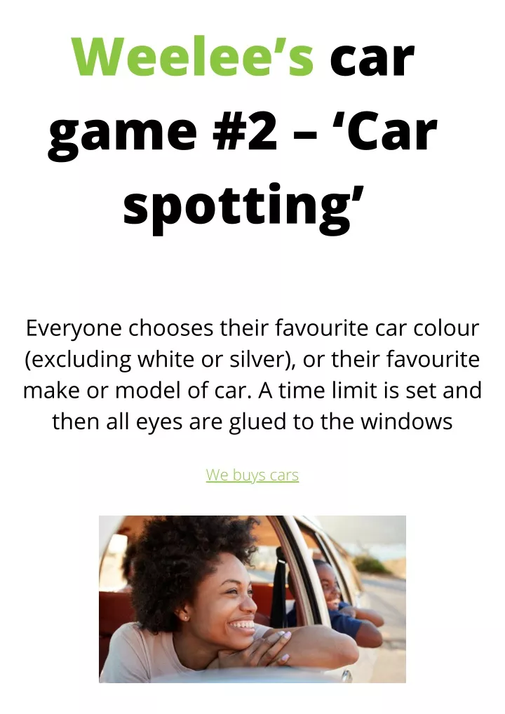 weelee s car game 2 car spotting