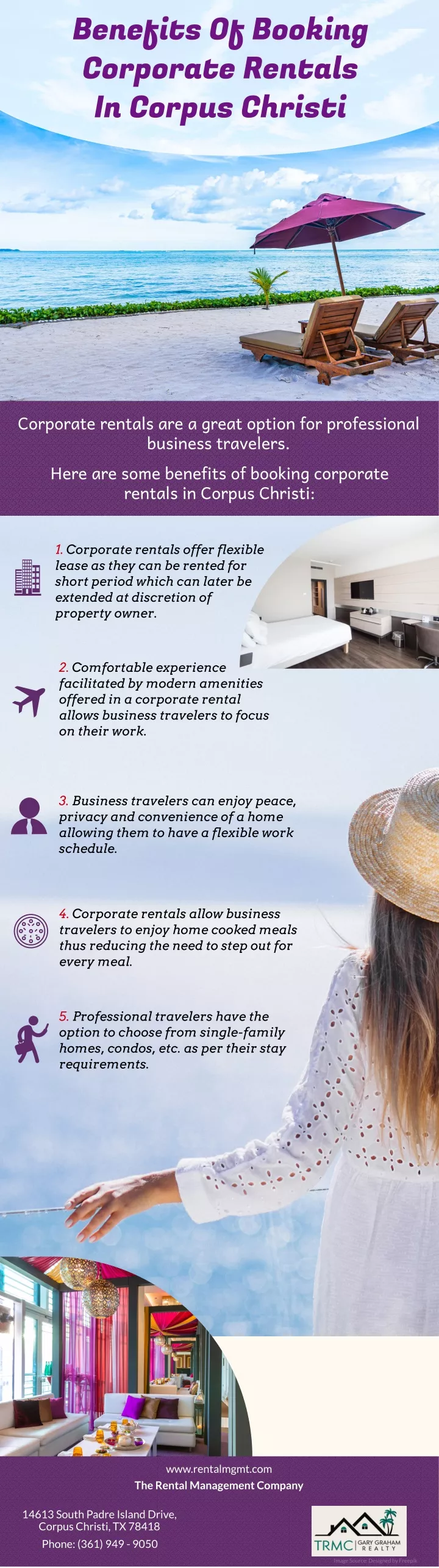 benefits of booking corporate rentals in corpus