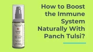 Panch Tulsi Immunity Oral Drops Natural Immune Booster