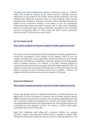 the global liver health supplements market