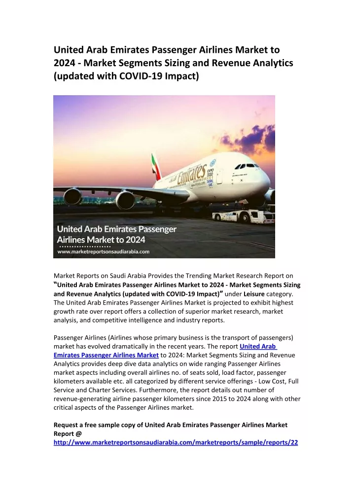 united arab emirates passenger airlines market