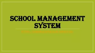 school management system