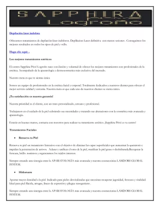 depilaci n l ser indolora ofrecemos tratamientos