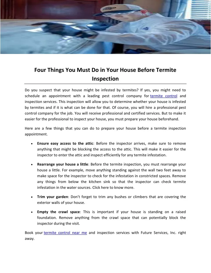 four things you must do in your house before