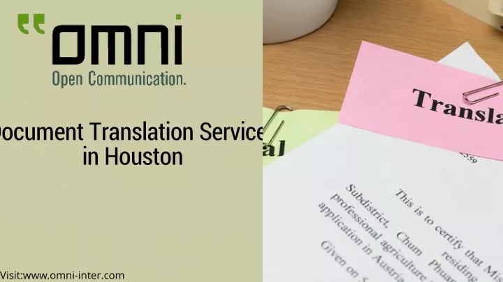 document translation services in houston