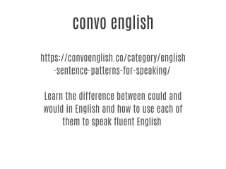 convo english