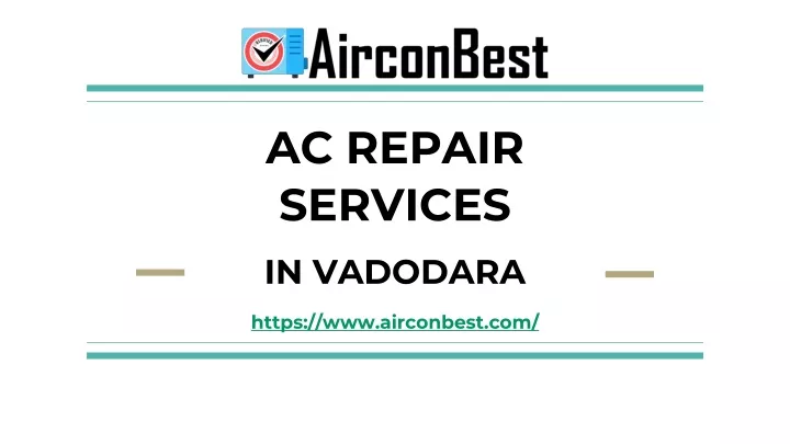 ac repair services in vadodara https