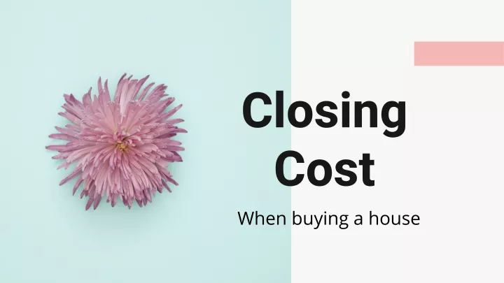 closing cost when buying a house