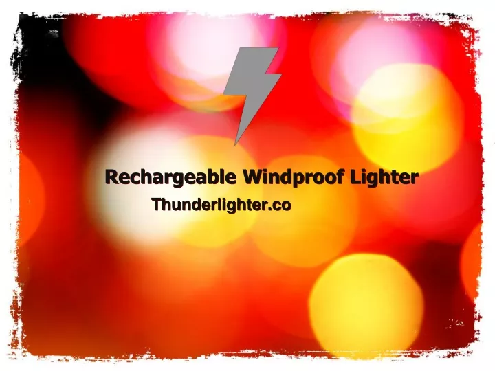 rechargeable windproof lighter