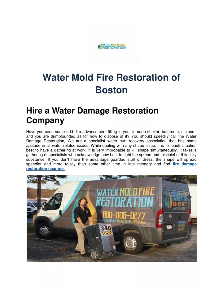 water mold fire restoration of boston