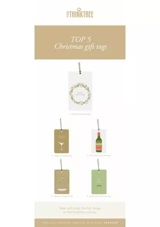 Top 5 Christmas Gift Tags