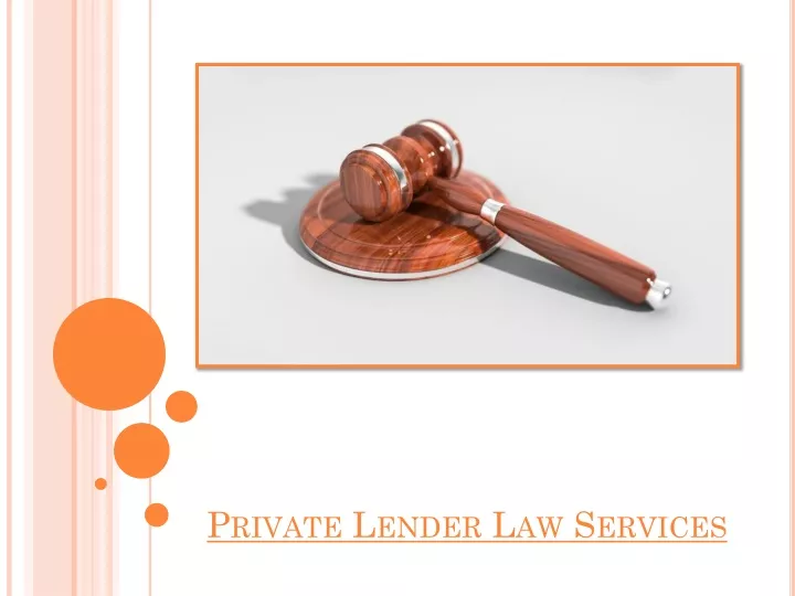 private lender law services
